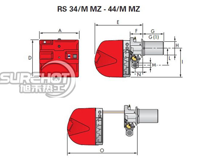 利雅路RS44/M外型尺寸图